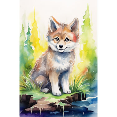 Wolf Pup Canvas